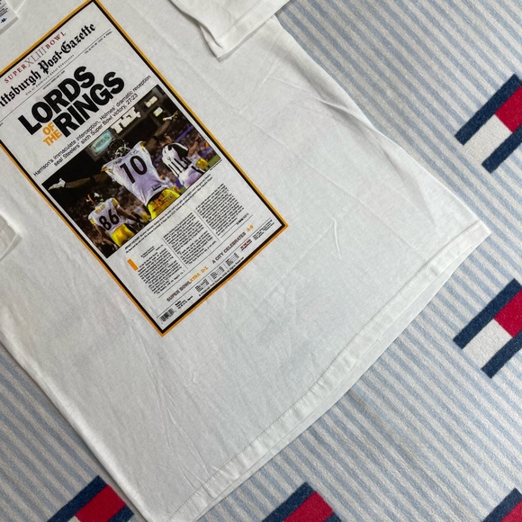 Vintage 2000s Pittsburgh Steelers NFL football Super Bowl Champs tee shirt - Picture 5 of 9